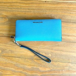 Blue Michael Kors Wallet